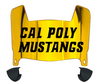 Cal Poly Mustangs Mini Football Helmet Visor Shield w/ Clips - PICK VISOR & LOGO COLOR