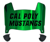 Cal Poly Mustangs Mini Football Helmet Visor Shield w/ Clips - PICK VISOR & LOGO COLOR