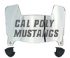 Cal Poly Mustangs Mini Football Helmet Visor Shield w/ Clips - PICK VISOR & LOGO COLOR