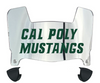 Cal Poly Mustangs Mini Football Helmet Visor Shield w/ Clips - PICK VISOR & LOGO COLOR