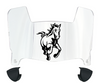 Cal Poly Mustangs Mini Football Helmet Visor Shield w/ Clips - PICK VISOR & LOGO COLOR