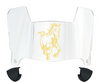 Cal Poly Mustangs Mini Football Helmet Visor Shield w/ Clips - PICK VISOR & LOGO COLOR
