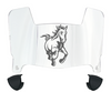 Cal Poly Mustangs Mini Football Helmet Visor Shield w/ Clips - PICK VISOR & LOGO COLOR
