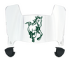 Cal Poly Mustangs Mini Football Helmet Visor Shield w/ Clips - PICK VISOR & LOGO COLOR
