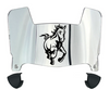 Cal Poly Mustangs Mini Football Helmet Visor Shield w/ Clips - PICK VISOR & LOGO COLOR