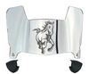 Cal Poly Mustangs Mini Football Helmet Visor Shield w/ Clips - PICK VISOR & LOGO COLOR