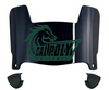 Cal Poly Mustangs Mini Football Helmet Visor Shield w/ Clips - PICK VISOR & LOGO COLOR