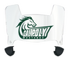 Cal Poly Mustangs Mini Football Helmet Visor Shield w/ Clips - PICK VISOR & LOGO COLOR