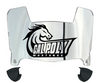 Cal Poly Mustangs Mini Football Helmet Visor Shield w/ Clips - PICK VISOR & LOGO COLOR