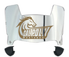 Cal Poly Mustangs Mini Football Helmet Visor Shield w/ Clips - PICK VISOR & LOGO COLOR