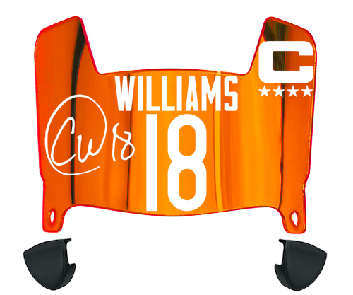Caleb Williams Chicago Bears Mini Football Helmet Visor w/ Clips - PICK COLOR