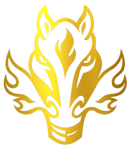Calgary Flames GOLD CHROME MIRROR Alternate Logo Premium DieCut Vinyl Decal PICK SIZE