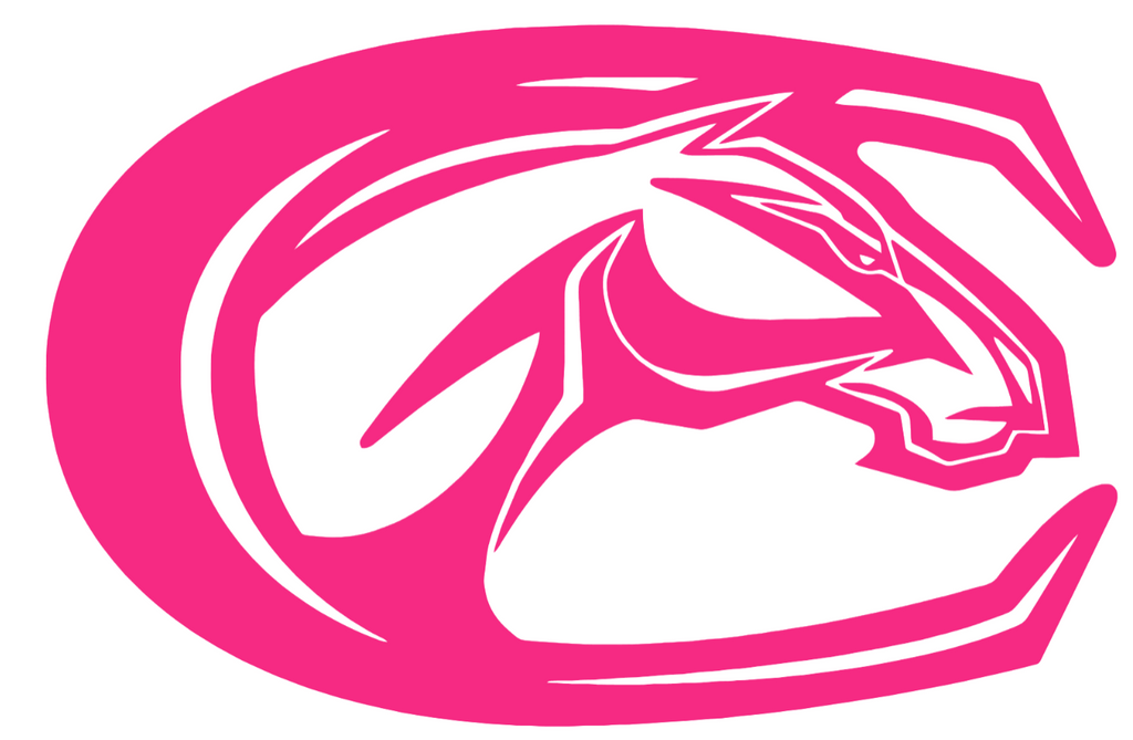 California Davis Aggies HOT PINK Team Logo Premium DieCut Vinyl Decal PICK SIZE