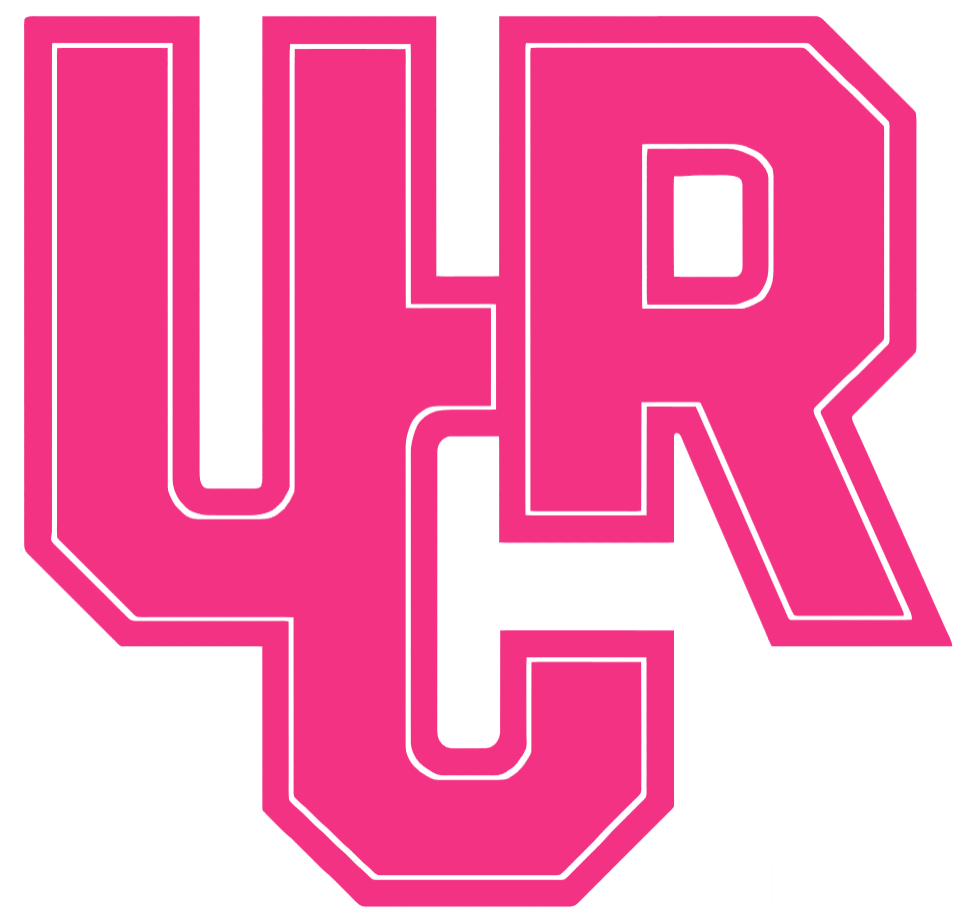 California Riverside Highlanders HOT PINK Team Logo Premium DieCut Vinyl Decal PICK SIZE