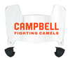 Campbell Fighting Camels Mini Football Helmet Visor Shield w/ Clips - PICK VISOR & LOGO COLOR