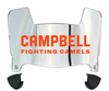 Campbell Fighting Camels Mini Football Helmet Visor Shield w/ Clips - PICK VISOR & LOGO COLOR