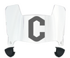 Campbell Fighting Camels Mini Football Helmet Visor Shield w/ Clips - PICK VISOR & LOGO COLOR