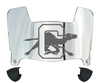 Campbell Fighting Camels Mini Football Helmet Visor Shield w/ Clips - PICK VISOR & LOGO COLOR