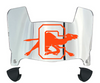 Campbell Fighting Camels Mini Football Helmet Visor Shield w/ Clips - PICK VISOR & LOGO COLOR