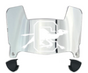 Campbell Fighting Camels Mini Football Helmet Visor Shield w/ Clips - PICK VISOR & LOGO COLOR