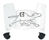 Campbell Fighting Camels Mini Football Helmet Visor Shield w/ Clips - PICK VISOR & LOGO COLOR