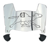 Campbell Fighting Camels Mini Football Helmet Visor Shield w/ Clips - PICK VISOR & LOGO COLOR