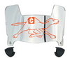 Campbell Fighting Camels Mini Football Helmet Visor Shield w/ Clips - PICK VISOR & LOGO COLOR