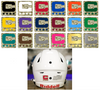 Dual Color Camo Camouflage Captain Patch Jersey C Style Football Helmet Decal - Perfect for Adult & Youth Full Size Football Helmets - PICK COLOR