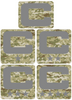 Dual Color Camo Camouflage Captain Patch Jersey C Style Football Helmet Decal - Perfect for Adult & Youth Full Size Football Helmets - PICK COLOR