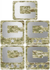 Dual Color Camo Camouflage Captain Patch Jersey C Style Football Helmet Decal - Perfect for Adult & Youth Full Size Football Helmets - PICK COLOR