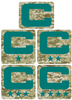 Dual Color Camo Camouflage Captain Patch Jersey C Style Football Helmet Decal - Perfect for Adult & Youth Full Size Football Helmets - PICK COLOR