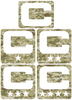 Dual Color Camo Camouflage Captain Patch Jersey C Style Football Helmet Decal - Perfect for Adult & Youth Full Size Football Helmets - PICK COLOR