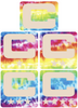 Dual Color Tie Dye Crucial Catch Cancer Captain Patch Jersey C Style Football Helmet Decal - Perfect for Adult & Youth Full Size Football Helmets - PICK COLOR