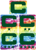 Dual Color Tie Dye Crucial Catch Cancer Captain Patch Jersey C Style Football Helmet Decal - Perfect for Adult & Youth Full Size Football Helmets - PICK COLOR
