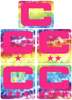 Dual Color Tie Dye Crucial Catch Cancer Captain Patch Jersey C Style Football Helmet Decal - Perfect for Adult & Youth Full Size Football Helmets - PICK COLOR