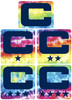 Dual Color Tie Dye Crucial Catch Cancer Captain Patch Jersey C Style Football Helmet Decal - Perfect for Adult & Youth Full Size Football Helmets - PICK COLOR