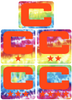 Dual Color Tie Dye Crucial Catch Cancer Captain Patch Jersey C Style Football Helmet Decal - Perfect for Adult & Youth Full Size Football Helmets - PICK COLOR