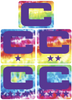 Dual Color Tie Dye Crucial Catch Cancer Captain Patch Jersey C Style Football Helmet Decal - Perfect for Adult & Youth Full Size Football Helmets - PICK COLOR
