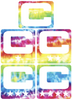 Dual Color Tie Dye Crucial Catch Cancer Captain Patch Jersey C Style Football Helmet Decal - Perfect for Adult & Youth Full Size Football Helmets - PICK COLOR