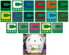 Dual Color Light Green Captain Patch Jersey C Style Football Helmet Decal - Perfect for Adult & Youth Full Size Football Helmets - PICK COLOR
