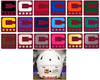Dual Color Maroon Captain Patch Jersey C Style Football Helmet Decal - Perfect for Adult & Youth Full Size Football Helmets - PICK COLOR