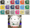 Dual Color Money Print Captain Patch Jersey C Style Football Helmet Decal - Perfect for Adult & Youth Full Size Football Helmets - PICK COLOR