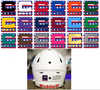 Dual Color Stars & Stripes USA Captain Patch Jersey C Style Football Helmet Decal - Perfect for Adult & Youth Full Size Football Helmets - PICK COLOR