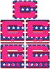 Dual Color Stars & Stripes USA Captain Patch Jersey C Style Football Helmet Decal - Perfect for Adult & Youth Full Size Football Helmets - PICK COLOR
