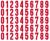 Carolina Hurricanes Helmet Jersey Style Vinyl Number Decal Sheet Set of 50 #0-9 - Pick Color & Size