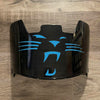 Carolina Panthers Full Size Football Helmet Visor Shield Black Dark Tint w/ Clips - PICK LOGO COLOR