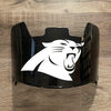 Carolina Panthers Full Size Football Helmet Visor Shield Black Dark Tint w/ Clips - PICK LOGO COLOR