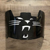 Carolina Panthers Full Size Football Helmet Visor Shield Black Dark Tint w/ Clips - PICK LOGO COLOR