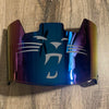 Carolina Panthers Full Size Football Helmet Visor Shield Blue Iridium Mirror w/ Clips - PICK LOGO COLOR