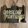 Carolina Panthers Full Size Football Helmet Visor Shield Silver Chrome Mirror w/ Clips - PICK LOGO COLOR